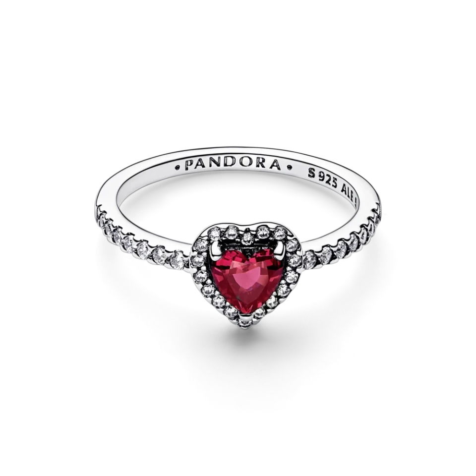 Каблучка Pandora Червоне серце