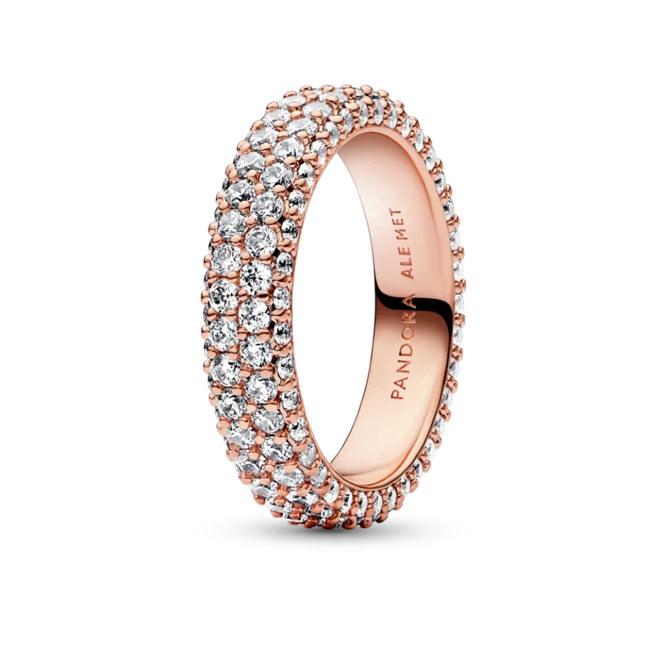 Каблучка Pandora Два ряди паве