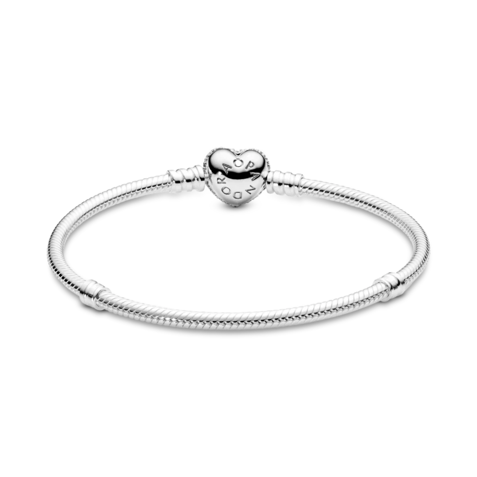 Браслет Pandora із сяючою застібкою у формі серця